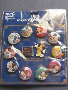 * new goods unopened TDR Tokyo Disney resort 30 anniversary can bachi set pin bachi attaching Tokyo Disney Land Mickey Mouse is pinesHAPPINESS*