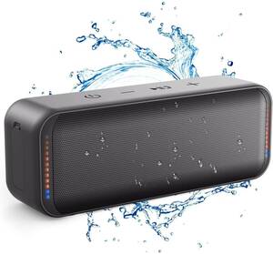 Bluetooth スピーカー 5.0 ワイヤレススピーカー IPX7防水 ワイヤレスステレオ・低音強化 大音量 内蔵マイク AUXケープルポート TFカード