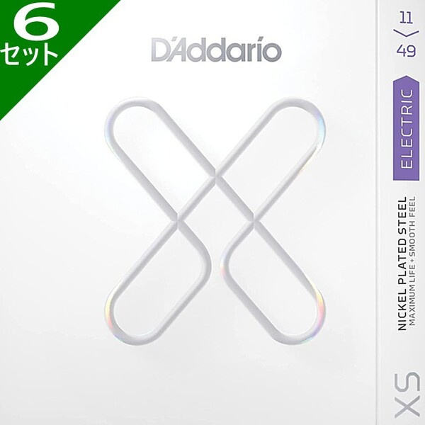6セット D'Addario XSE1149 XS Nickel 011-049 ダダリオ コーティング弦 エレキギター弦
