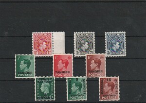 イギリス キングジョージ タンジェ モロッコ ナイジェリア 1936-1938 未使用 外国切手