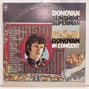 ★即決 Donovan / Sunshine Superman と in Concert 11922 米オリジナル(この企画盤番号としての) Gf カバー角スレ、2in1 2lp ドノヴァン 
