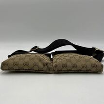 1円 ■極美品■ GUCCI グッチ 28566 GGキャンバス ボディバッグ ウエストポーチ ウエストバッグ レディース メンズ 正規品_画像7