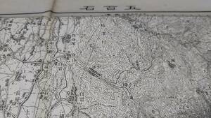　古地図 　五百石　富山県　地図　資料　46×57cm　　明治44年測量　　昭和21年印刷　発行　B