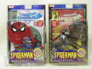 # toy biz Ame i Gin g Spider-Man Classics Spider-Man & black Spider-Man action figure TOYBIZ