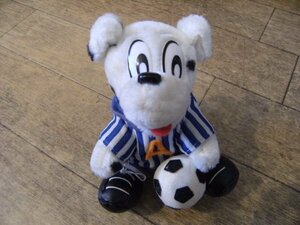  not for sale * Showa Retro *90 period * made in Japan * that time thing * Sumitomo made medicine amro kun soccer dog soft toy doll Cara k doll *J Lee g futsal 