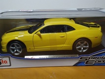 ★マイスト 1/18 Maisto Special Edition 　2010 Chevrolet Camaro　SS　RS　シボレー カマロ　イエロー　未開封★_画像2