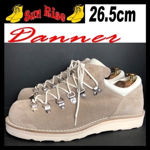 即決 使用少 Danner ダナー GORE-TEX ゴアテックス D4028 メンズ US8.5 26.5cm スエード 本革 レザー ベージュ トレッキングブーツ 靴 中古