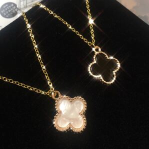 K18 シェルクローバーネックレス インポート