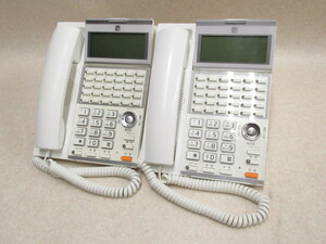 Ω XA1 1251 保証有 キレイめ SAXA サクサ Regalis UT700 バックライト付き漢字表示チルトディスプレイ電話機 TD620(W) 2台セット