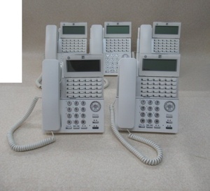 Ω guarantee have ZR3 4421) TD820(W) 5 pcs Saxa Saxa PLATIAⅡ 30 button standard telephone machine used business ho n receipt issue possibility 18 year made beautiful goods 