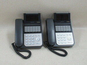 ZT2 15243◆保証有 15年製 ナカヨ IP-24N-ST101B(B) 漢字表示対応SIP電話機 2台セット 通電確認済 ・祝10000！取引突破！！