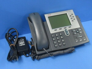 ▲Ω ZR1 10877# 保証有 CP-7962G シスコ Cisco IP Phone IP電話機 ACアダプタ付き 領収書発行可能 ・祝10000取引!!