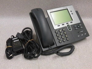 ▲ Ω ZZE2 7088#保証有 CP-7941G シスコ Cisco Unified IP Phone IP電話機 アダプタ付 ・祝10000取引突破!!