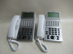 Ω ZP2 10742※保証有 美品 20年製 2台 NTT NX2-(24)BTEL-(1)(W) 24ボタンバス電話機・祝10000！取引突破！
