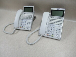 Ω PA 307s 保証有 NEC Aspire UX ITZ-24DG-2D(WH)TEL 24ボタンIP電話機 2台・祝10000！取引突破！