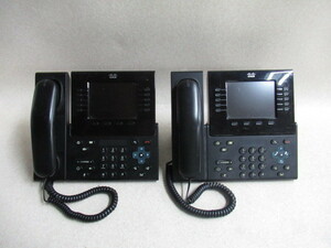 Ω保証有 ZK3 3894) CP-8961 2台 CP-8961-CL-K9 シスコ Cisco IP Phone IP電話機 中古ビジネスホン 領収書発行可能 ・祝10000取引!! 同梱可