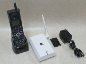 Ω XF1 2479 ∞ 保証有 キレイめ 17年製 サクサ SAXA PLATIAⅡ コードレス電話機 WS805(K) 電池付　動作OK・祝10000！取引突破！