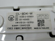 ・Ω XF2 803 ∞ 保証有 14年製 CL-8DK-W+CL-HS-W OKI CrosCore コードレス電話機 電池付・祝10000！取引突破！_画像10