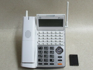 ▲Ω XK2 2786 ∞ 保証有 キレイめ 16年製 IP OFFICE MKT/ARC-30DKCLD/P 30ボタンカールコードレス電話機 電池付 動作OK・祝10000!取引突破