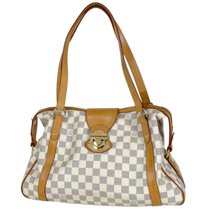Louis Vuitton Stresa PM Handbag Tote Bag Damier Azur White N42220 Ladies [مستعمل], حقيبة, حقيبة, داميير ازول, حقيبة كتف