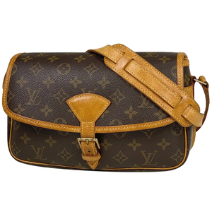 Louis Vuitton Sologne Diagonal Shoulder Bag Monogram Brown M42250 Ladies [Used], Bag, bag, Monogram line, Shoulder bag