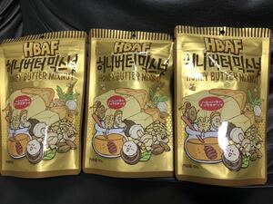 ハニーバターミックスナッツ韓国３袋