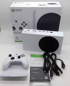 ●○1円~ 動作品 Microsoft マイクロソフト Xbox Series S 512GB 本体 コントローラー 状態良好 SSD 箱難 ゲーム機 ホワイト○●