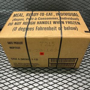 米軍放出品 MREレーショ BOX 12食入り 戦闘食 野戦食 非常食 災害 保存食 ミリ飯 ミリメシ ミリタリーフード 箱 未開封品 95