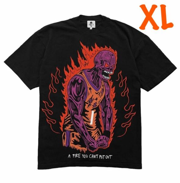 XL Phoenix Suns warren lotas purple skeleton t-shirt