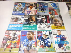 80/「タッチダウンPRO/ Touch Down PRO」2007年１～１２月号(１2冊セット）NFL　アメリカンフットボール