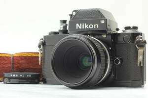 【即決 良品 保障付 動作確認済】Nikon F2 photomic black SLR 35mm film camera + Ai micro nikkor 55mm f/3.5 Lens ニコン 1109@90