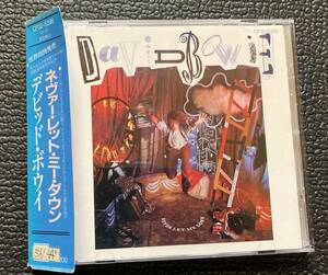 CD『 ネヴァー・レット・ミー・ダウン デヴィッド・ボウイ』（1987年）中古レンタル使用済 david bowie デビッド・ボウィ