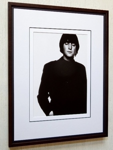  John * Lennon /1965/ art Picture frame /John Lennon/Beatles/ Beatles / lock Icon /60 period / portrait / white black photograph / music 