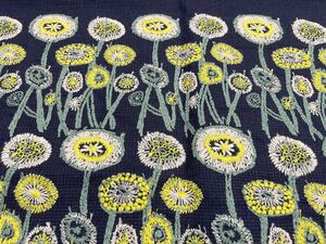 ミナペルホネン 刺繍生地 path ネイビー