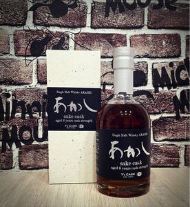 シングルモルトウイスキーあかし 日本酒カスク6年 【1本カートン付き】