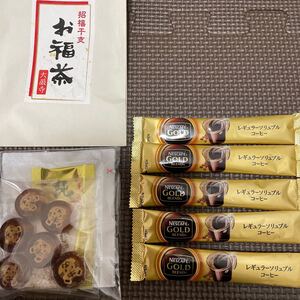 ネスカフェゴールドブレンド 茶セット 干支飴 純金茶 梅昆布茶