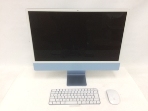 Apple iMac 24インチ M1 2021 MGPK3J/A 一体型PC Monterey 8GB 256GB ブルー パソコン 中古 美品 M6357805