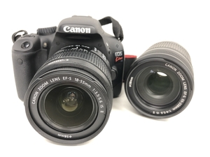 Canon EOS kiss x4 ダブルズームキット 18-55mm 55-250mm デジタル一眼レフカメラ 中古 S6389756