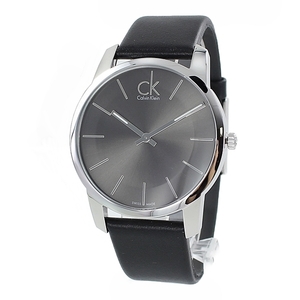 プレゼント 誕生日 ギフト ビジネス 仕事 スーツ 男性 腕時計 メンズ カルバンクライン CK クールグレー ブラック レザー 革 ベルト