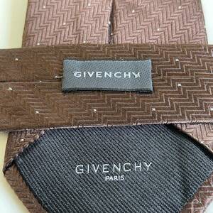 ジバンシィ(Givenchy)ジバンシー ブラウン点ネクタイ