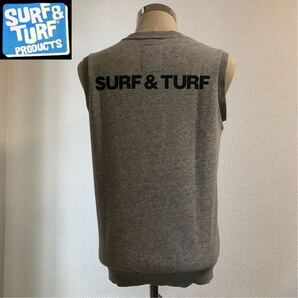 SURF&TURF PRODUCTS サーフ アンド ターフ プロダクツ スウェット ベスト★グレー Mサイズ