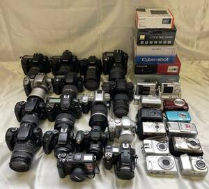 デジタルカメラ　おまとめ33台　Nikon　KONICA MINOLTA　PENTAX　Canon　　OLYMPUS　SONY　CASIO等　ジャンク品