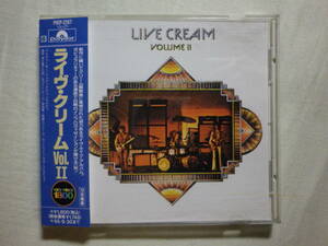 『Cream/Live Cream Volume Ⅱ(1972)』(1993年発売,POCP-2267,廃盤,国内盤帯付,歌詞付,White Room,Sunshine Of Your Love)