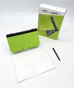 任天堂 Newニンテンドー3DS LL ライム×ブラック【良品】