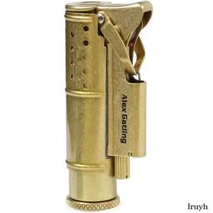  penguin lighter oil lighter Alex Gatling Allex gato ring brass Gold Vintage brass barrel finishing military 