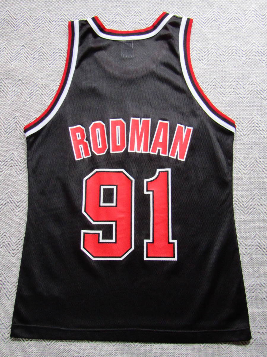 JChere雅虎拍卖代购：美品 NBA RODMAN #91 デニス・ロッドマン BULLS シ