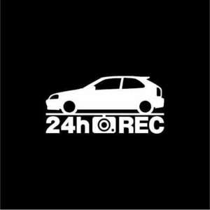 【ドラレコ】ホンダ シビックタイプR【EK9系】後期型 24時間 録画中 ステッカー