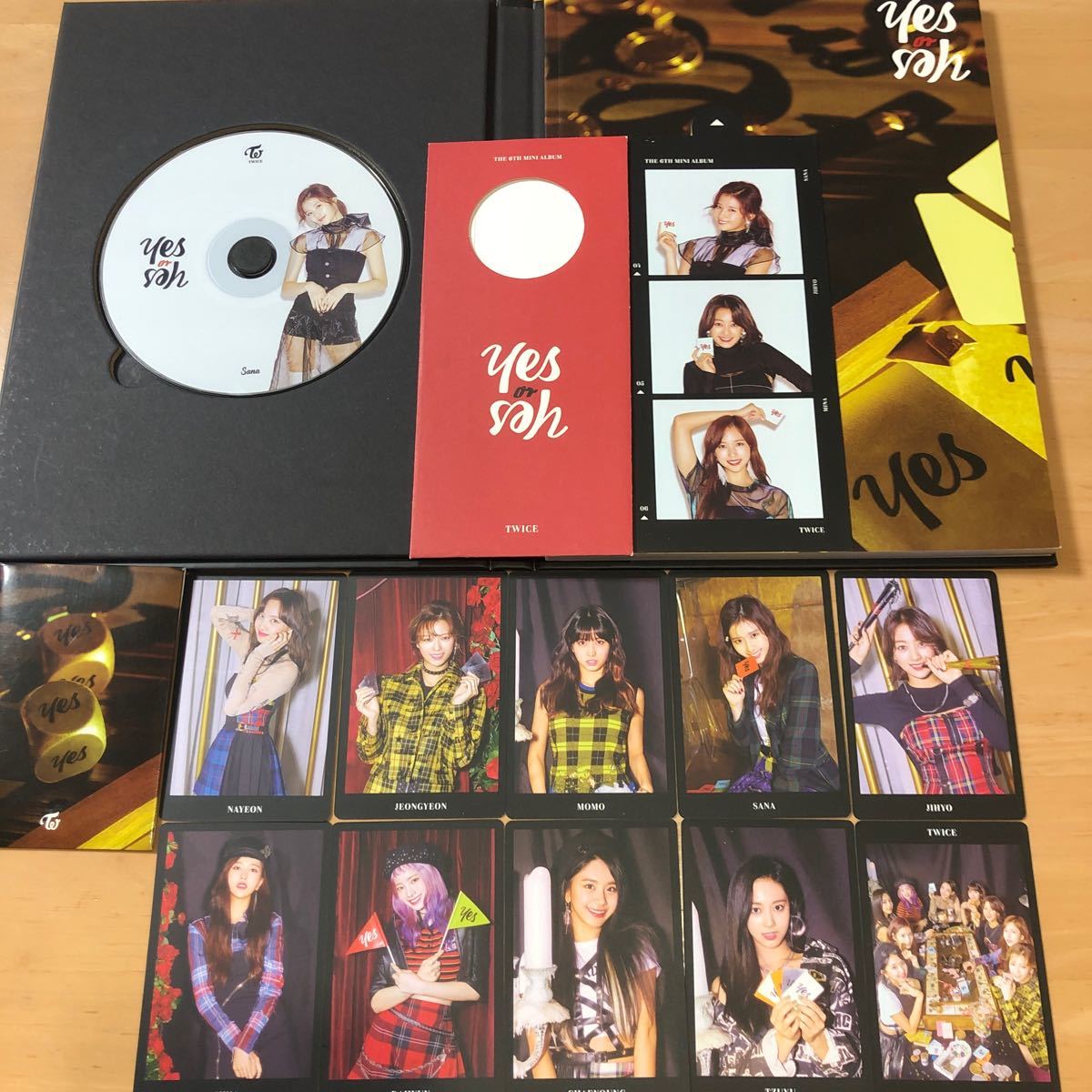 TWICE ミナ 1st Photobook 公式品 YES, I am Mina 写真集 grer ver. CD