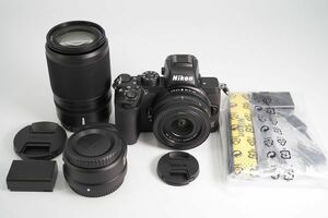 M5059【美品】Nikon Z50 16-50mm/50-250mm ダブルズームキット+マウントアダプターFTZ　少シャッター数