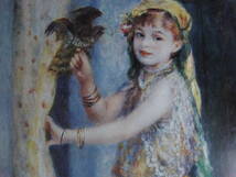 ピエール＝オーギュスト・ルノワール、【鷹を持つ少女】、希少な額装用画集より、状態良好、新品額装付、Pierre-Auguste Renoir_画像2